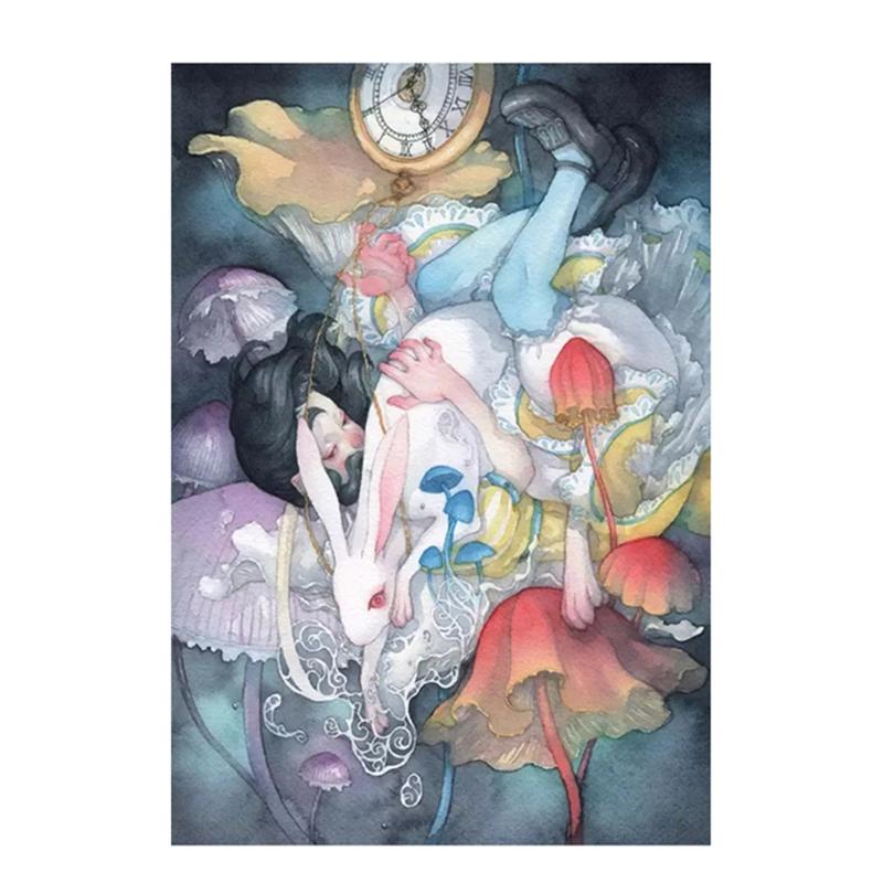 5D Diy Diamant Malerei Cartoon Porträt Gril Kreuz Stich Kit Volle Runde Bohrer Stickerei Mosaik Anime Kunst Bild Hause decor