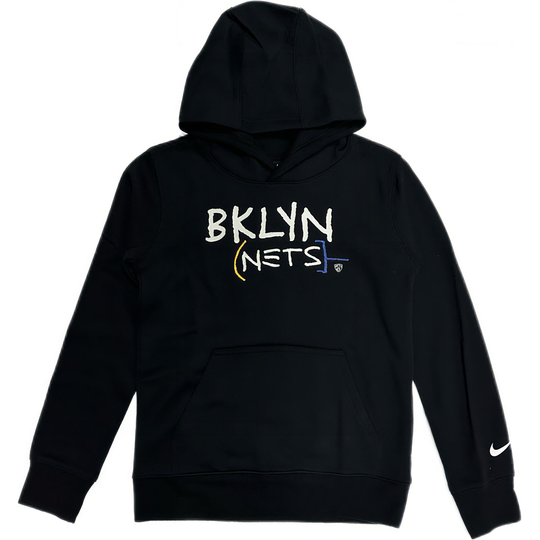 

Nike X NBA Collaboration Hoodie Brooklyn Nets CE Pullover Comfortable Kids Hoodies Black 3Z2B7FDKM-NYN M