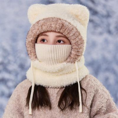 Autumn and Winter Children's Ear Protection Hats Boys and Girls Wool Knitted Pullover Hats Thickened Warm Foreign Style Lei Feng Hats
