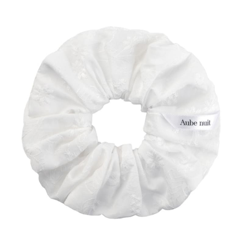 Aube Nuit Lace Hair Scrunchie _Garden series_Cottage Garden