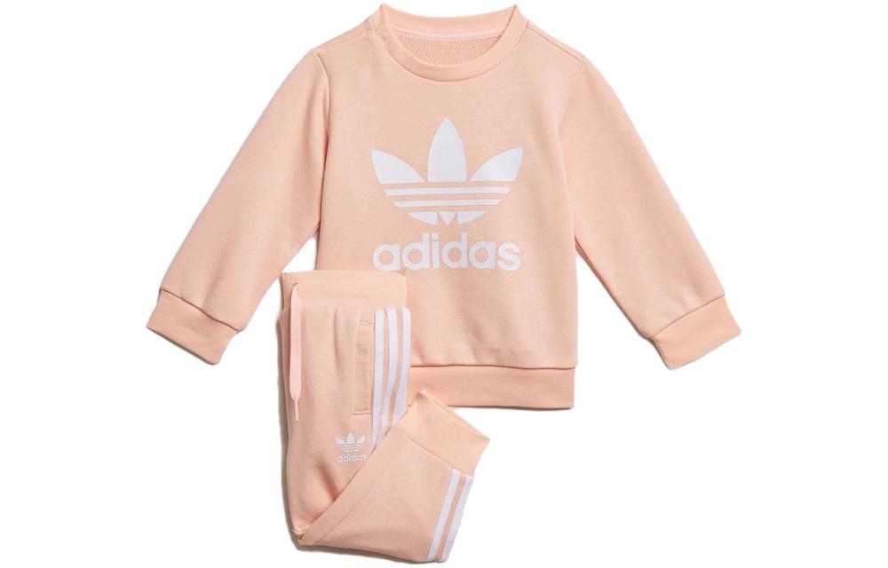 Adidas Originals Crawlers CREW SWEATSHIRT Pink Children Aged 3 7 Years Old H35568 74