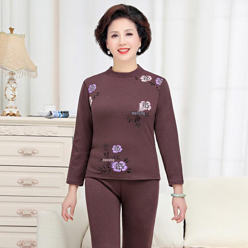 Elderly Men's Thick Winter Lounge Wear Set