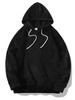 Automne Hiver Pull à Capuche Ample pour Homme Décontracté Polaire Corail Chaud Pull Veste Évacuation de l'Humidité Coupe Confortable Doux pour la Peau Respirant Hauts