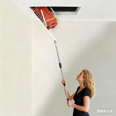 Multipurpose Garage Attic Ladder Pulley Replacement System Rusts Proof Steel Construction Compact Space Saving