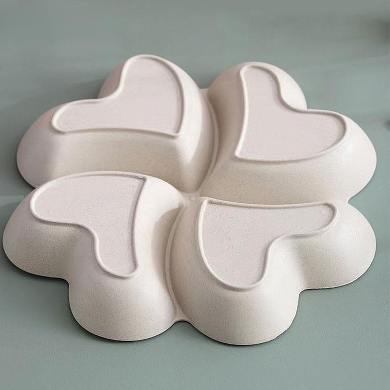 Ovocný tanier v tvare srdca Kreatívne taniere Úložná škatuľka na taniere na sušené ovocie Rozdelená nádoba na cukrovinky