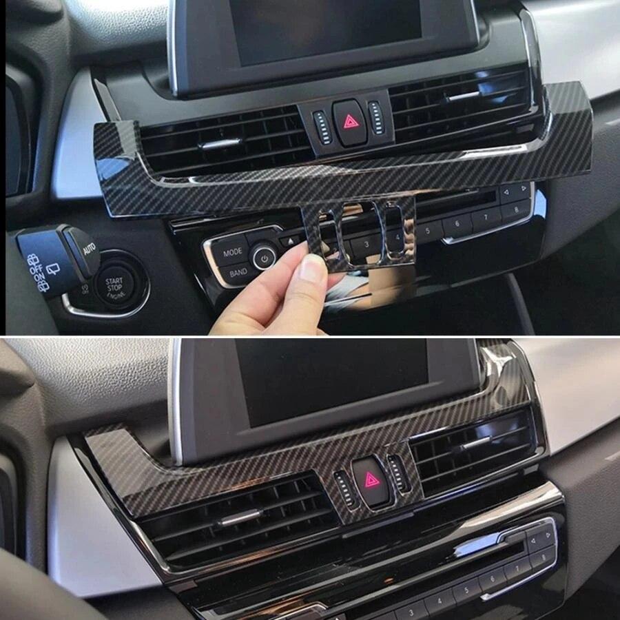 ABS Car Interior Control Navigation Panel Trim Cover Fit For BMW 2 Series F45 F46 218i 220i 2015-2018 Auto Interior Accessories