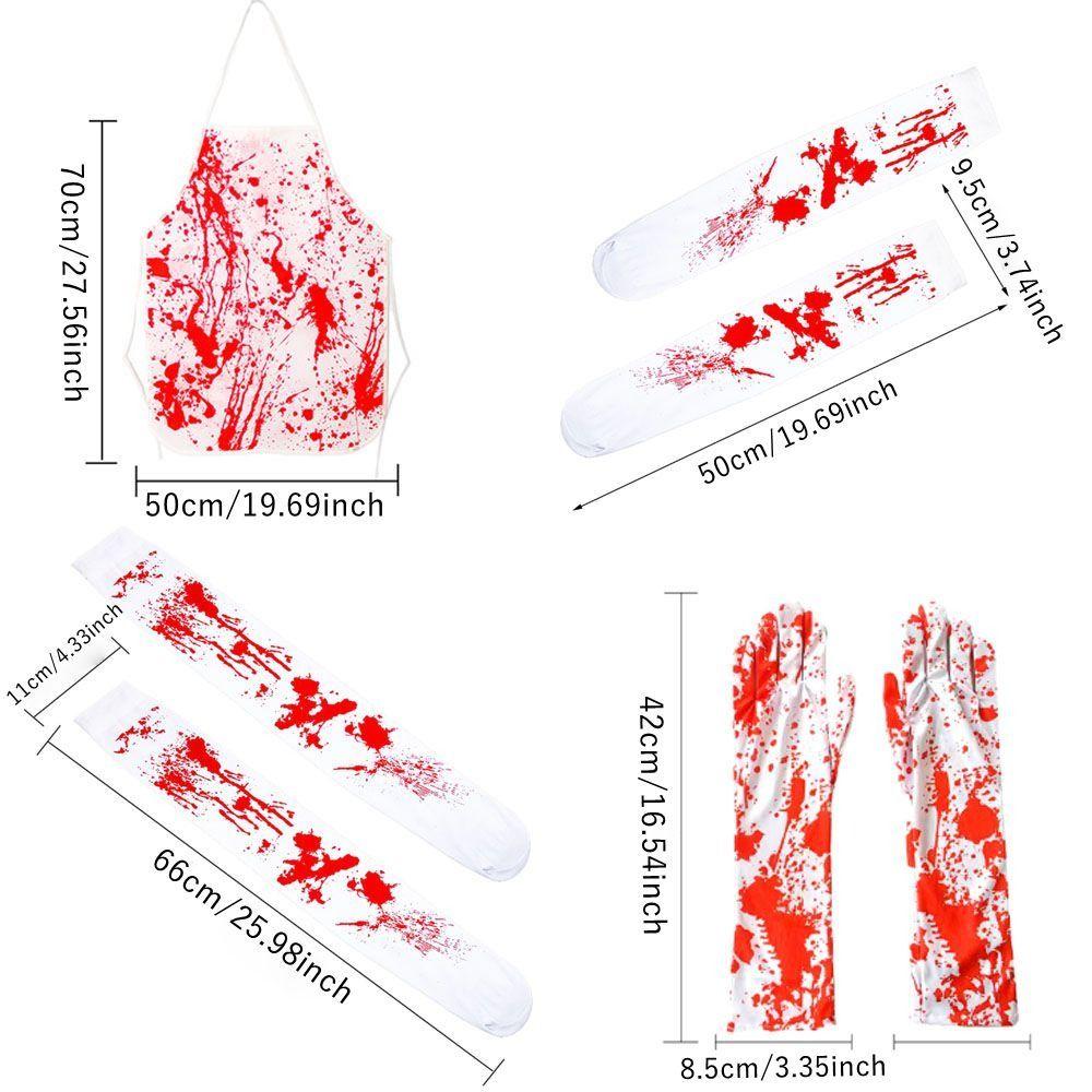 Cosplay Kostüm Blutschürze Gruselige blutbefleckte Socke Neu Festival Cosplay Requisite Küche