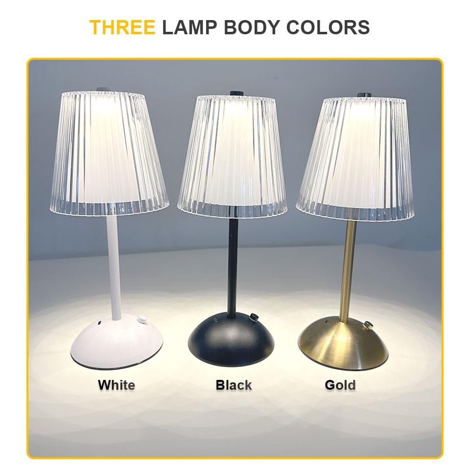 LED Table Lamp Touch Sensor Rechargeable Night Light Nordic Interior Dimming Stand LED Bedside Lamp Restaurant Hotel Bar Bedroom