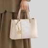 Elegant Chinese Style Embroidered Womens Tote Bag Soft Leather Crossbody Daily Wear