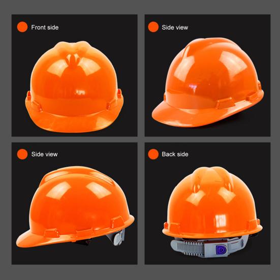 Construction Security Helmet with Ventilation System Adjustable 4-Point Ratchet Suspension Industrial Work Head Protection ABS Hard Hat