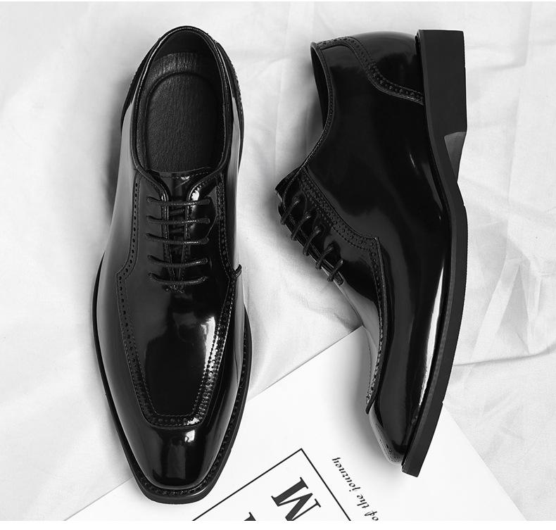 Big Size Fashion Casual Dress Shoes Male Spring Autumn New Designer Wedding Shoes Man Fashion Casual Leather Brogue Shoe Man