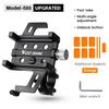 WEST BIKING Mobile Phone Support Holder Quick Release Bike Phone Mount With Additional Colorful Anti Slip Protection Strips Set