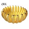 Contenant à Fruits Moderne Imprimé en 3D en Forme de Banane Plateau de Rangement, Support Bol Banane, pour Design Ludique Cuisine, Table à Manger & Entrée, Maison
