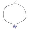 Gothic Red Heart Pendant Punk Heart Necklaces Choker Fashion Heart Crystal Necklace  Women Men
