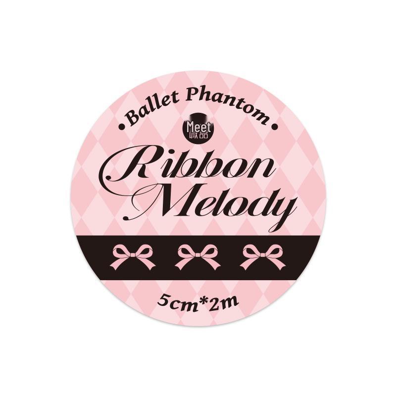 Jiyu Met Sincerity Ballet Phantom Series: Korean Style Girlish Heart Tape for Hand Account Decoration - 2nd Edition