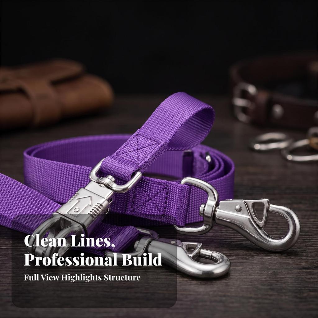 2 Pieces Long-Lasting Horse Tie-down Strap Reinforced Nylon with