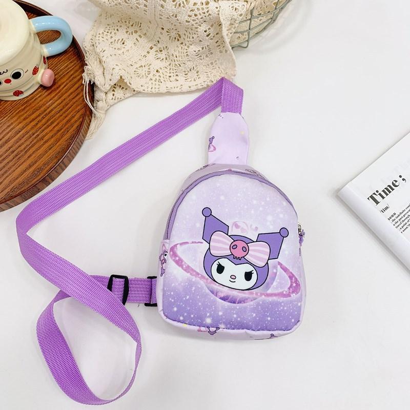 

Школьный рюкзак для девочки, нагрудная сумка, новый мультяшный кошелек для мелочи, повседневная сумка, модная сумка-мессенджер для девочек