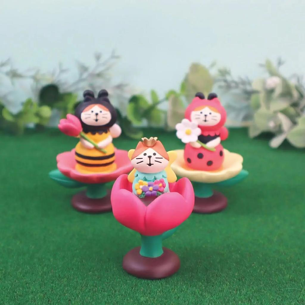Japanese Groceries Zakka Spring Garden Series Home Decoration Creative Small Ornaments Resin Craft Toys Collectible Gifts