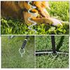 Dog Tie Stake Stakes Heavy Duty for Metal Large Dogs Outdoor Cable and Leash Iron Fence Ground Outside