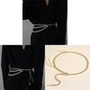 Gold And Silver Metal Waist Chain For Women With Lobster Clasp For Summer Fashion Accessory