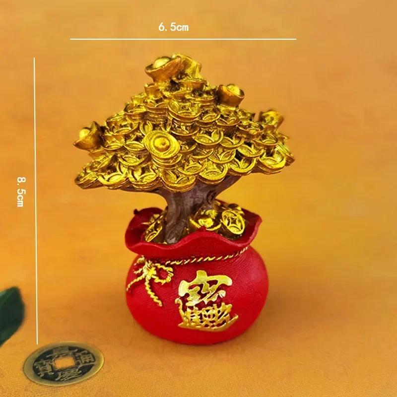 

2024 Китайский Фэн-шуй Декор Денежное Дерево Для Богатства И Удачи Благословение Сумка Украшение Стола Торт Домой