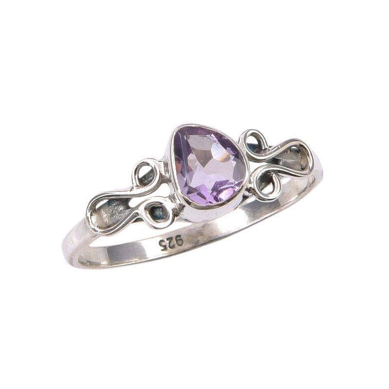 Natural Pink Amethyst Gemstone Handmade 925 Sterling Silver Gift Ring S.9 U7j09