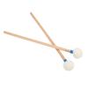 2 Stück Trommelschlägel Filzkopf Holzgriff Rutschfest Instrument Zubehör Set Kit zum Spielen Blau