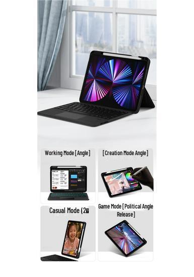iPad 10.2'' Keyboard Case, Compatible with 9/8/7th Gen, Bluetooth Magic Keyboard, Horizontal & Vertical Stand
