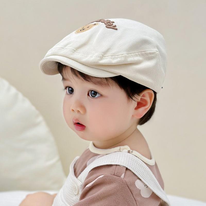 Children's Hat Cute Bear Beret Peaked Cap Baby Boys Girls Hats