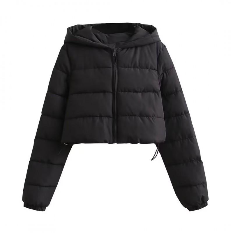 Womens Short Hooded Winter Puffer Jacket Multi-color Casual Warm Coat