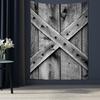 Gray Retro Wooden Door Tapestry Wall Hanging Abstract Art Hippie Tapez Psychedelic Witchcraft Dormitory Home Decor