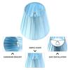 Fabric Lampshade Cover Modern Style Bedroom Nightstand Blue Pleated Office Burlap Light Accessory Sturdy Practical Easy Install