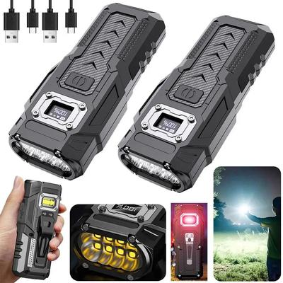 5000lm Super Bright 8 LED Flashlight with Tail Magnetic COB Side Light Strong High Power Camping Emergency Searchlight Long Lasting Battery Life