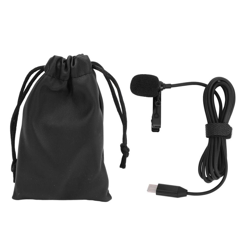 Lavalier Microphone for Ace Pro Omnidirectional Type C Clip On Lapel Mic for Action Camera