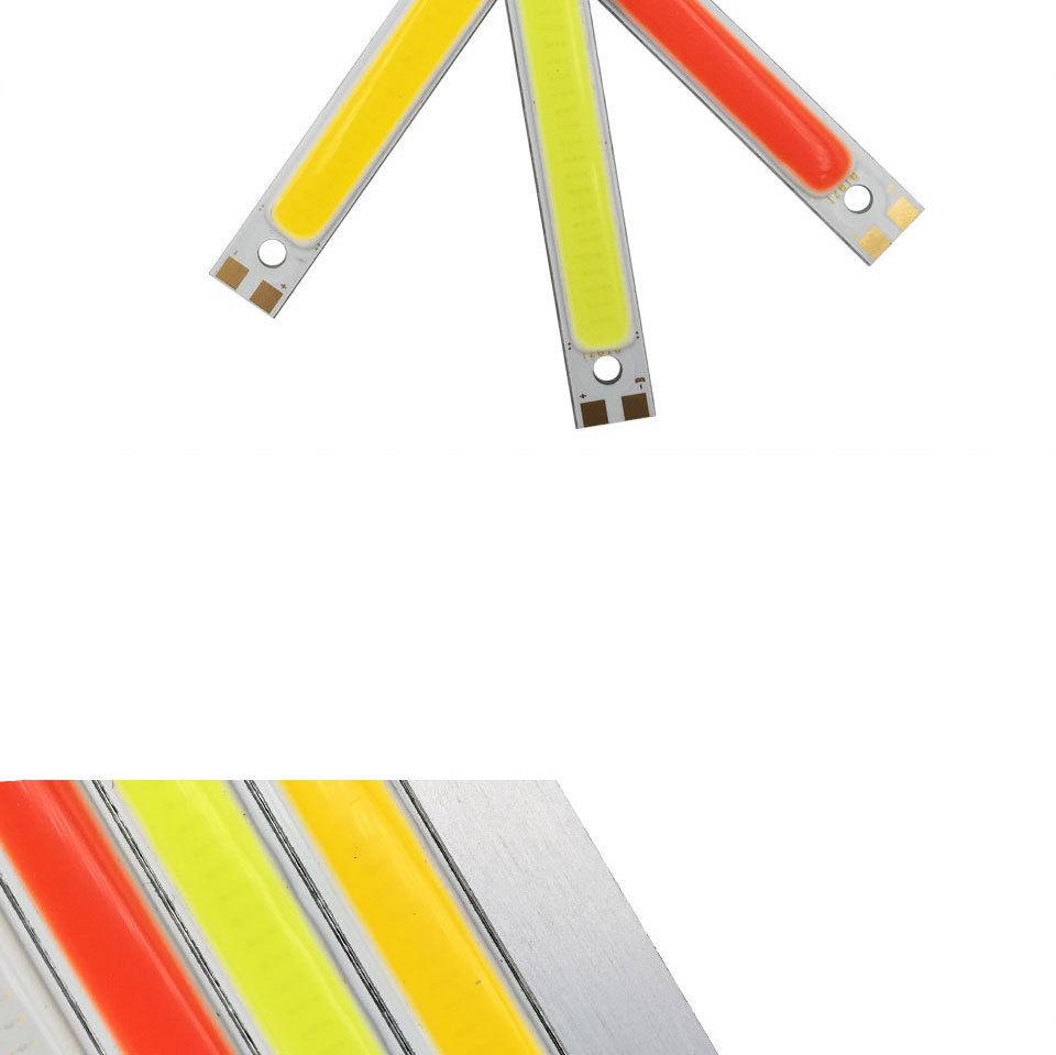 2PCS 60*8mm 3W COB LED Chips Powerful Matrix Module Bar Lamp Super 6V Bright Light LEDs Panel Source On Board DIY Strip For Chip
