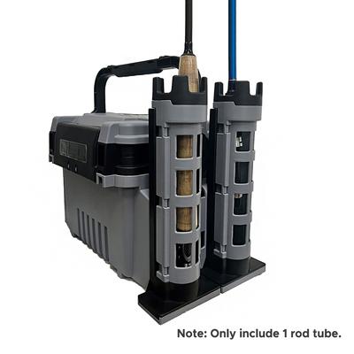 Tubo de suporte para vara de pesca com altura ajustável para caixa de pesca Suporte de armazenamento para vara de pesca