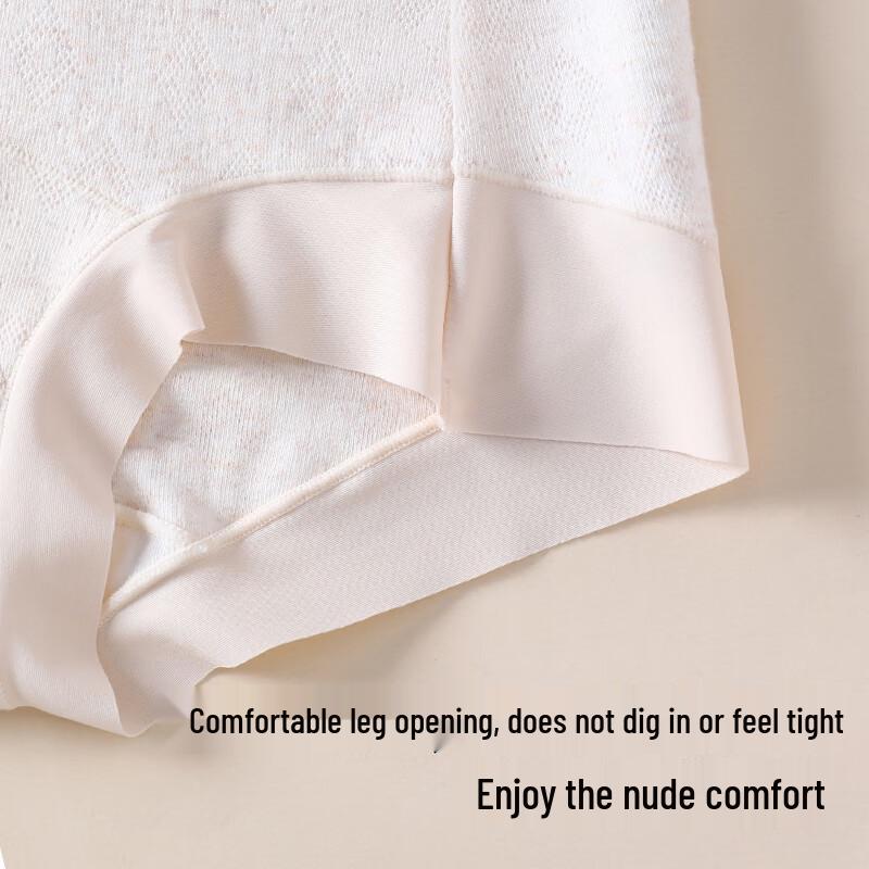 FENTENGCARE Women's 3-Pack Seamless Cotton Mid-Waist Briefs