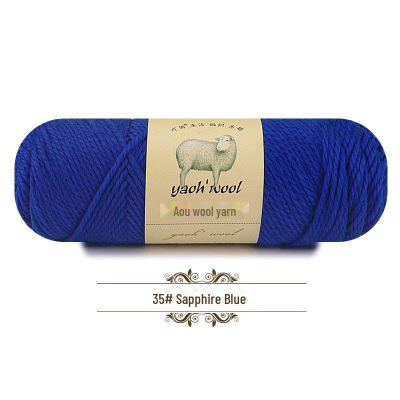 

Шарф, шапка, пальто, кукла из шерстяной пряжи ручной работы для детей и младенцев Regular*10S*3 сапфир синий