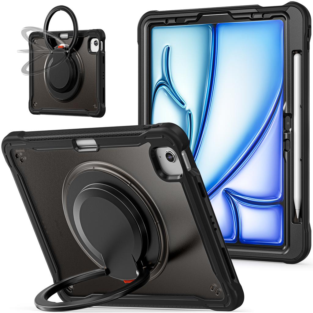 For iPad Air 11 (2025)/(2024)/Air (2022)/(2020)/Pro 11 (2022)/(2021)/(2020)/(2018) Case Rotary Kickstand Tablet Cover