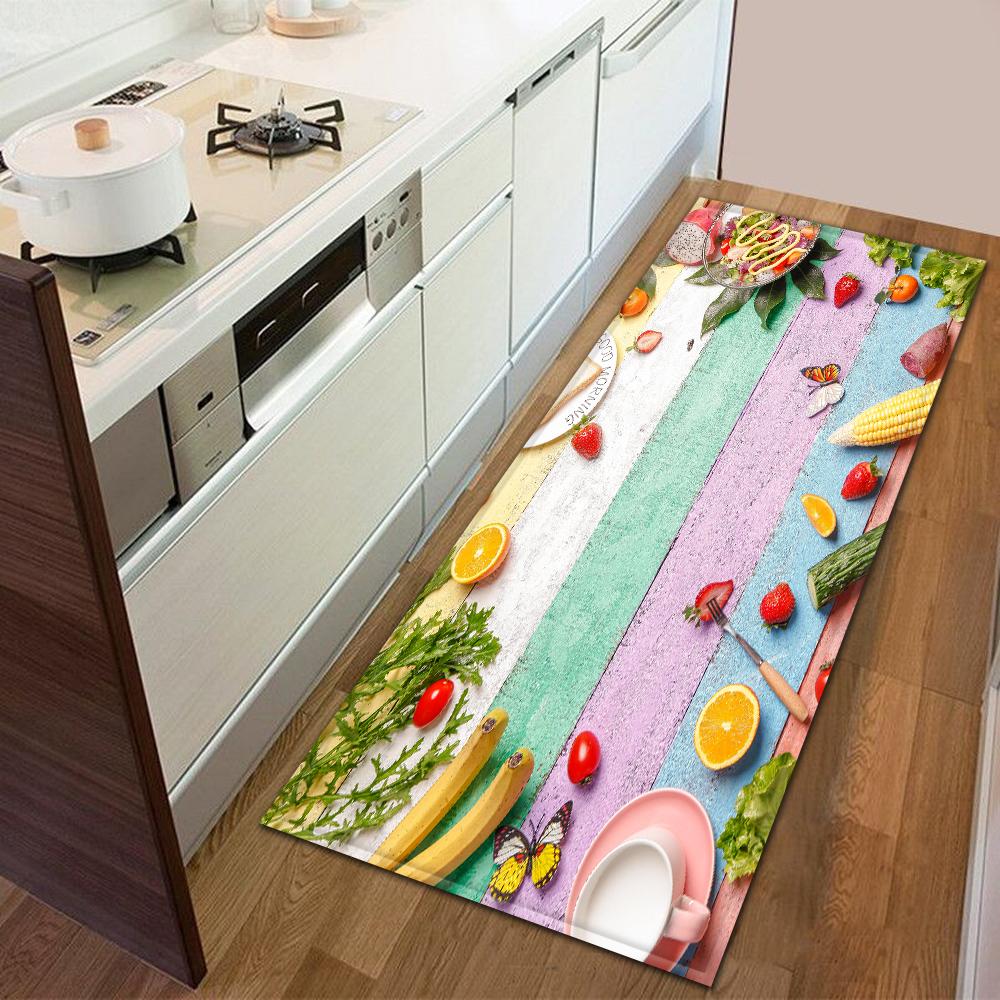 Kitchen Door Mat Bedroom Carpet Non-slip Floor Balcony Corridor Long Carpet Bedside Living Room Floor Mat