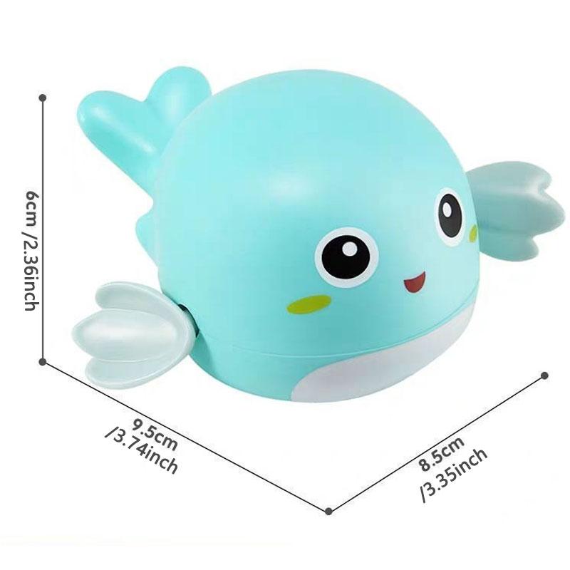 Summer Kids Bath Toys Clockwork Clownfish & Dolphins Swimming Water Play Set Classic Beach Fun Educational Toy for Baby Children