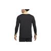 Nike Colorblock Stehkragen Halb-Zip Casual Langarm T-Shirt Herren Tops Schwarz FN2404-011