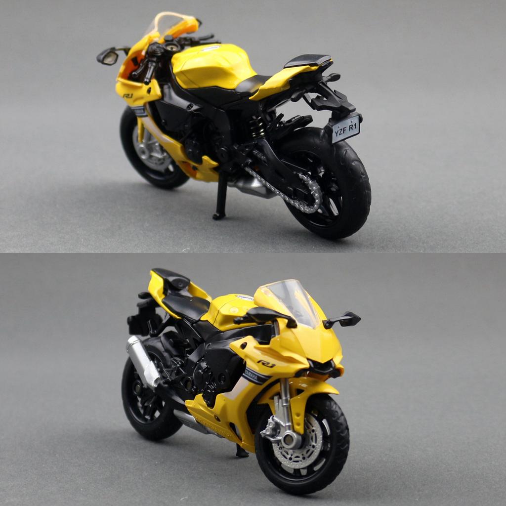 1/18 Scale Yamaha YZF-R1 Toy Motorcycle Diecast Metal Miniature Vehicle Model 1:18 Super Racing Collection Gift for Children Boys Kid