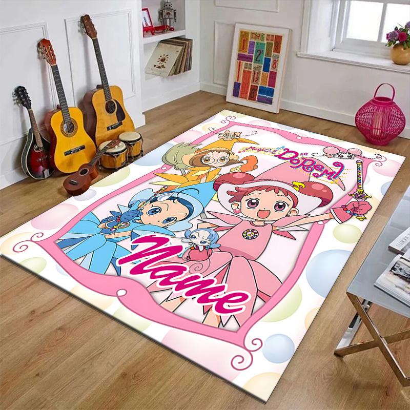 Custom DoReMi Mat Personalized Name, Polyester Washable Indoor Entryway Rug, Gift for Christmas, Easter, Thanksgiving Day