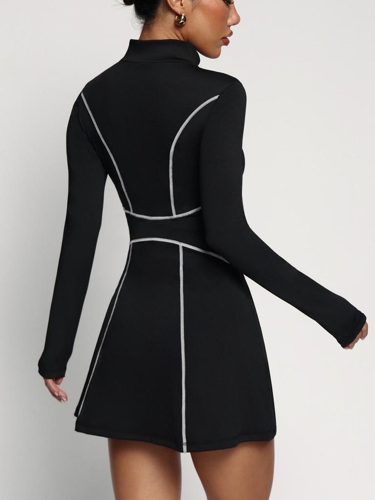 Women's High-Waist Sports Skort: Spring/Summer Casual Fitness Tennis Skirt