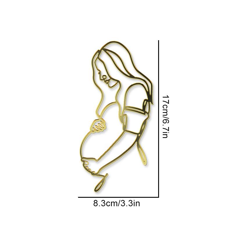 The Mummy To Be Cake Topper Happy Women's Day Expectant Mother Line Art Silhouette Cake Decoration Birthday Party Supplies