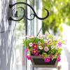 Garden Black Plant Hook Plant Hanging Bracket Metal Wall Hook For Outdoor Indoor Hanging Plants Baskets Flower Pots