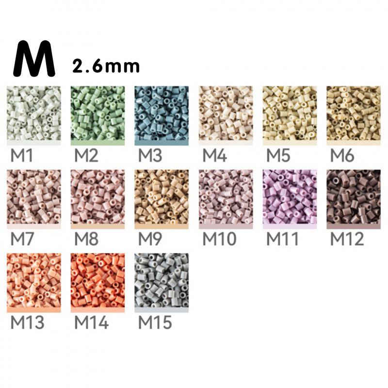 250g/500g Macaron Perler Beads - 221 Color Options, 2.6mm Fusion Beads for Crafting