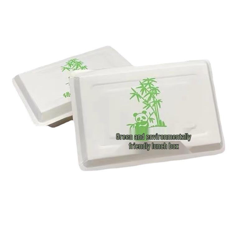 Disposable Rectangular Paper Food Containers with Lids