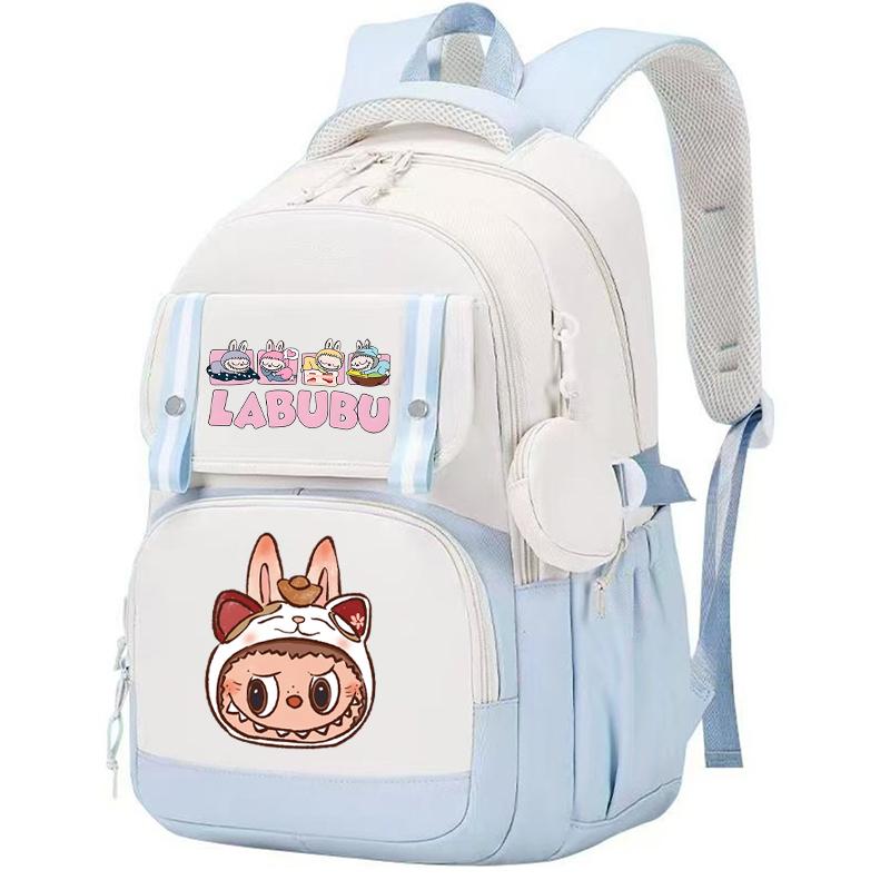 Cute Printed Backpack Teenager Student Shcoolbag Bookbag Knapsack Girl with Coin Purse Casual Bag Men Women Laptop Bag Mochila